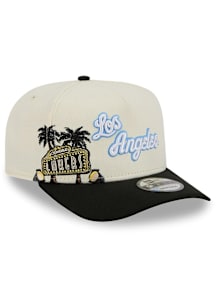 New Era Los Angeles Lakers White 2T Hardwood Classic A-Frame 9FIFTY Mens Snapback Hat