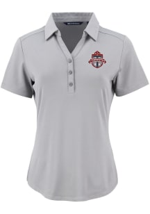 Cutter and Buck Toronto FC Womens Grey Forge Eco Polo Short Sleeve Polo Shirt