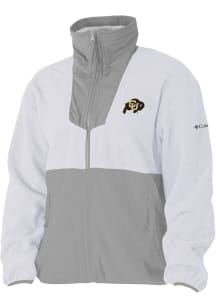 Columbia Colorado Buffaloes Womens White Sequoia Light Weight Jacket