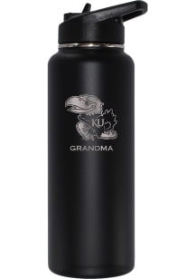 Kansas Jayhawks Grandma 34oz Stainless Steel Bottle - Black