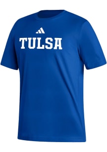 Tulsa Golden Hurricane Blue Adidas Tulsa Wordmark Fresh Short Sleeve T Shirt