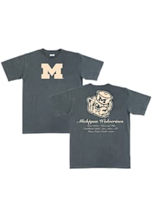 SLAM Michigan Wolverines Charcoal Homecourt Heavyweight Short Sleeve T Shirt