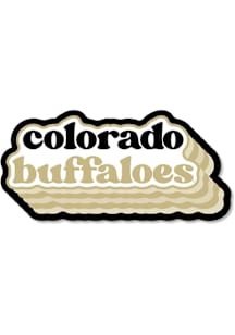 Colorado Buffaloes 3.5" Bubble Cloud Rugged Stickers - Black
