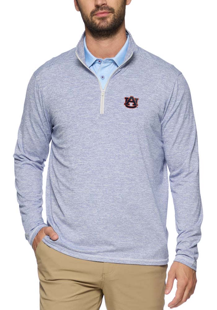 Auburn Tigers Mens LIGHT BLUE Johnston Spacedye Performance