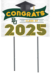 Baylor Bears KH Sports Fan 18x24 Yard Sign with Stakes Class of 2025 Yard Sign - White