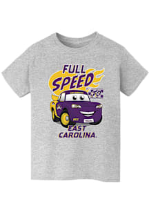 Vive La Fete East Carolina Pirates Youth Grey Full Speed Short Sleeve T-Shirt