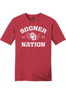Oklahoma Sooners Crimson Sooner Nation Short Sleeve Fashion T Shirt