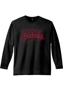 Oklahoma Sooners Black Script Long Sleeve Fashion T Shirt