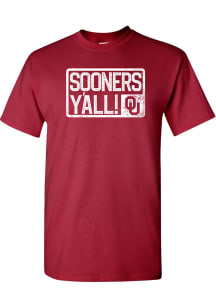 Oklahoma Sooners Crimson Yall Short Sleeve T Shirt