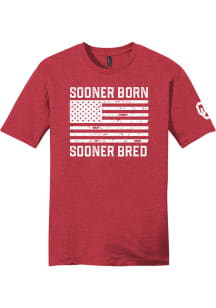 Oklahoma Sooners Crimson Born And Bred Short Sleeve Fashion T Shirt