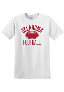 Oklahoma Sooners White Football Short Sleeve T Shirt