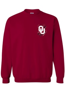 Oklahoma Sooners Mens Crimson We Invented Champions Long Sleeve Crew Sweatshirt