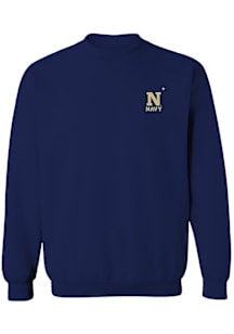 Vive La Fete Navy Midshipmen Womens Navy Blue Impressions Crew Sweatshirt