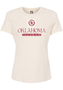 Summit Sportswear Oklahoma Sooners Womens Natural Alumni Short Sleeve T-Shirt