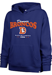 47 Denver Broncos Womens Blue Naomi Hooded Sweatshirt