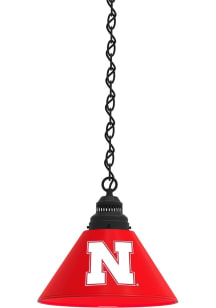 Black Nebraska Cornhuskers Single Billiard Lamp