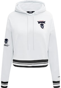 Pro Standard Howard Bison Womens White Classic Hooded Sweatshirt