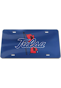 Tulsa Golden Hurricane Blue Specialty Acrylic Car Accessory License Plate