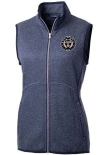 Cutter and Buck Philadelphia Union Womens Navy Blue Mainsail Vest