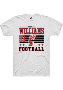 Patrick Williams Rally Mens White Cincinnati Bearcats NIL Striped Player T Shirt