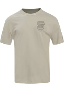 Pro Standard San Francisco Giants Tan Neutral Short Sleeve Fashion T Shirt