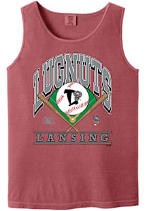 Summit Sportswear Lansing Lugnuts Cardinal Homefield Short Sleeve T Shirt