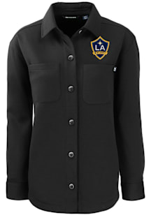 Cutter and Buck LA Galaxy Womens Black Roam Shirt Light Weight Jacket