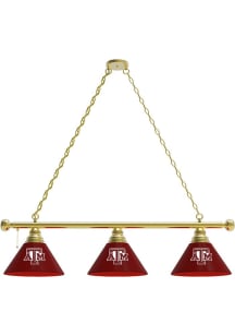 Texas A&amp;M Aggies 3 Shade Gold Billiard Lamp