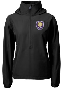 Cutter and Buck Orlando City SC Womens Black Charter Eco Long Sleeve Pullover