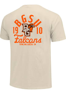 Bowling Green Falcons Ivory Mascot Overlay Short Sleeve T Shirt