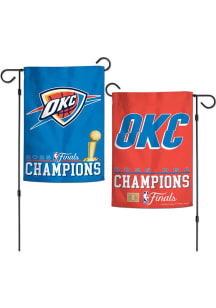 Oklahoma City Thunder 2025 Finals Champs Garden Flag - Blue