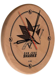 San Jose Sharks Laser Engraved Wall Clock