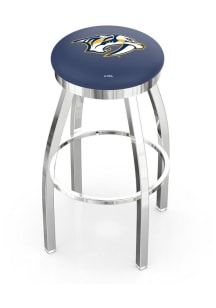 Nashville Predators Chrome Pub Stool - Silver