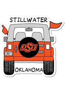 Oklahoma State Cowboys 3.5" Jeep Rugged Stickers - Orange