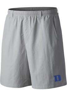 Columbia Duke Blue Devils Mens Grey Heat Seal Backcast Shorts