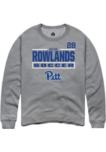 Ellie Rowlands Rally Mens Graphite Pitt Panthers NIL Stacked Box Player Crew