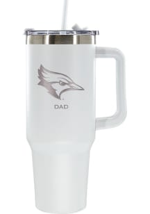 Creighton Bluejays Dad 40oz Stainless Steel Tumbler - White