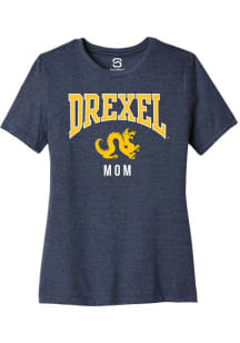 Drexel Dragons Navy Blue Summit Sportswear Mom Short Sleeve T-Shirt