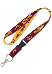 Washington Commanders Slogan Lanyard - Burgundy