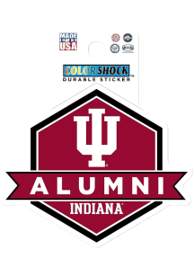 Crimson Indiana Hoosiers 3&quot; Alumni Durable Stickers