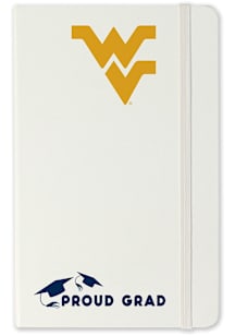 West Virginia Mountaineers Proud Grad team logo Notebook and Folder - White