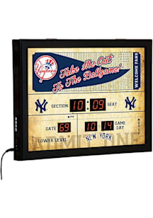 New York Yankees Scoreboard Wall Clock