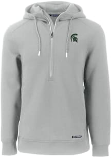 Cutter and Buck Michigan State Spartans Mens Ash Roam Hood
