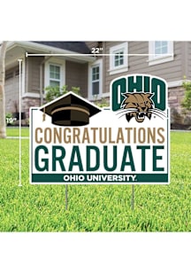 Ohio Bobcats Congratulations Graduate Yard Sign - White