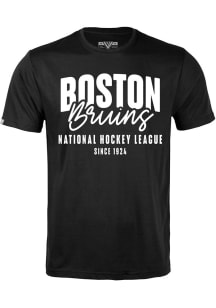 Levelwear Boston Bruins Black Richmond Response Short Sleeve T Shirt
