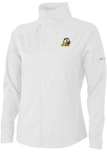 Columbia Oregon Ducks Womens White Fairway Friends Light Weight Jacket