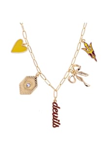 Arizona State Sun Devils Paperclip Charm Necklace