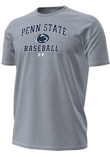 Under Armour Penn State Nittany Lions Grey Baseball Performance Short Sleeve T Shirt