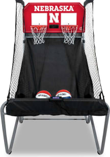 Black Nebraska Cornhuskers Pop-A-Shot Dual Shot Basketball Set