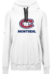 Levelwear Montreal Canadiens Womens White Waterfall Home Turf Hooded Sweatshirt